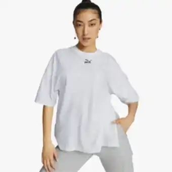 Sportscene Puma women's classics oversized white t-shirt offer