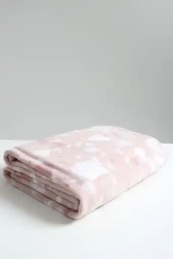 Sheet Street Terrazo printed coral fleece blanket l180xw200cm offer