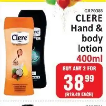 KitKat Cash and Carry Clere Hand & Body Lotion 400 ml offer