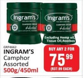 KitKat Cash and Carry Ingram's Camphor Assorted 500g / 450 ml offer