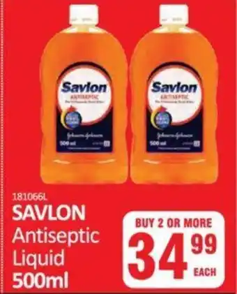 KitKat Cash and Carry Savlon Antiseptic Liquid 500 ml offer