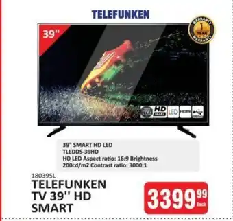 Telefunken TV 39" HD Smart
