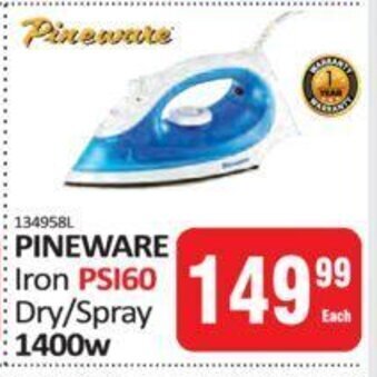 KitKat Cash and Carry Pineware Iron PSI60 Dry / Spray 1400w offer
