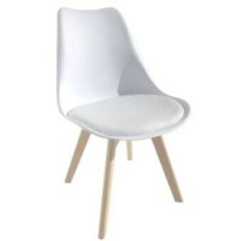 Home etc Tulip chair white with cushion 80 cm offer