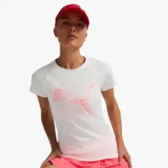 Totalsports Women's puma white run logo t-shirt offer