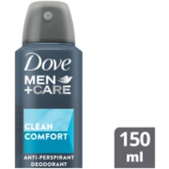 Clicks Men+care antiperspirant deodorant body spray clean comfort 150ml offer
