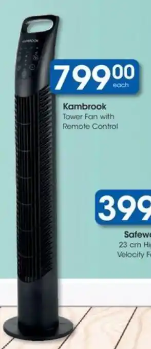 Clicks Kambrook Tower Fan with Remote Control offer