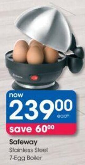 Safeway Stainless Steel 7-Egg Boiler
