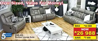 Furniture Liquidation Warehouse ZHEJ03 - Recliner Lounge Suite offer