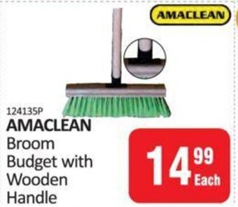 KitKat Cash and Carry Amaclean Broom Budget with Wooden Handle offer
