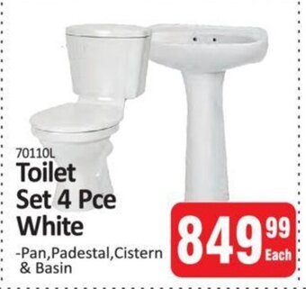 KitKat Cash and Carry Toilet Set 4 pce White offer