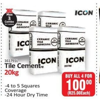 KitKat Cash and Carry Icon Tile Cement 20kg offer