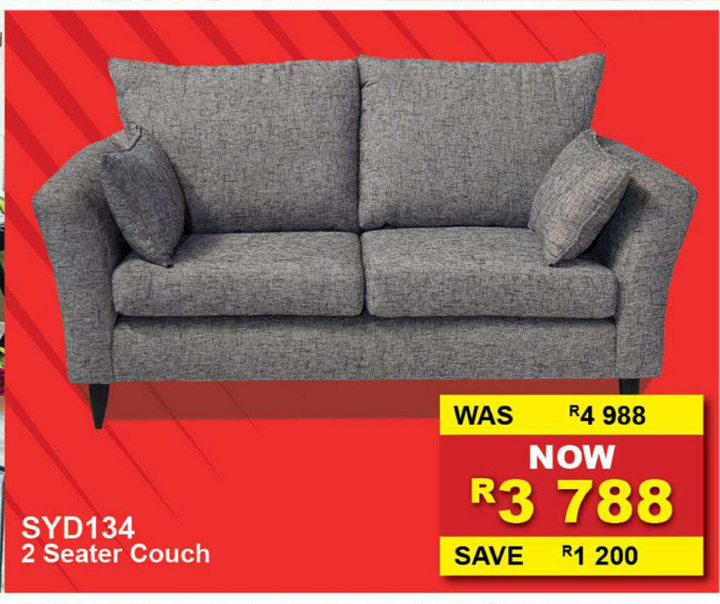 SYD134 2 Seater Couch offer at Furniture Liquidation Warehouse