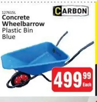 Carbon Concrete Wheelbarrow
