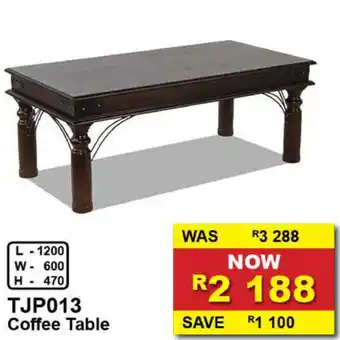 Furniture Liquidation Warehouse TJP013 - Coffee Table offer
