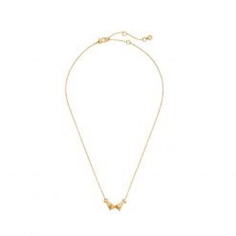 Winning pair pink promise necklace – gold/multi