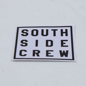 Southside crew square vinyl sticker (9x9cm)