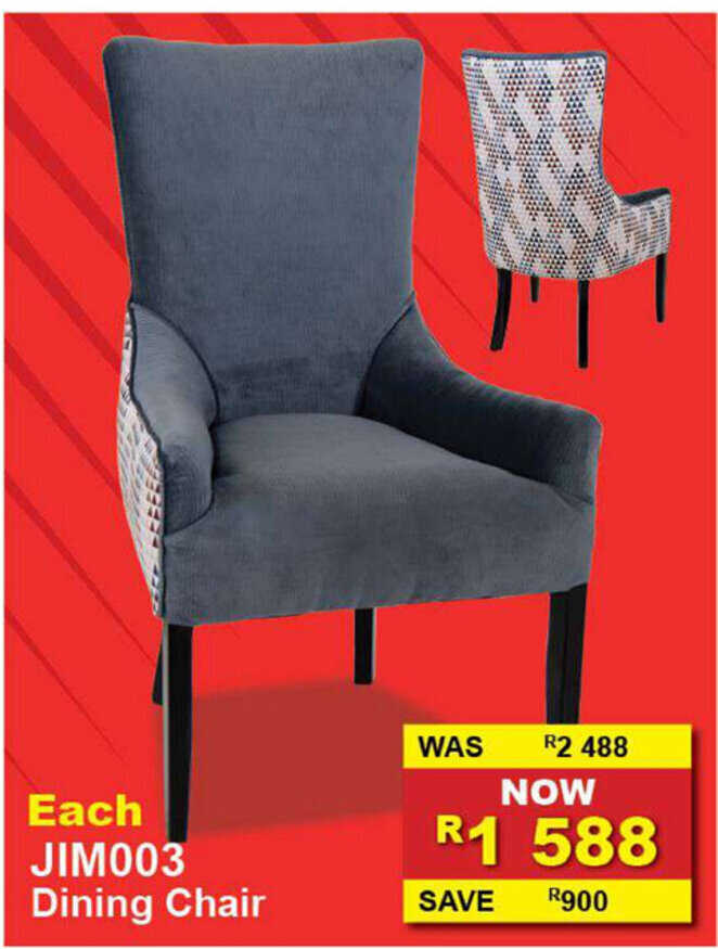 JIM003 Dining Chair offer at Furniture Liquidation Warehouse