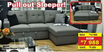 Furniture Liquidation Warehouse MH001 - Corner Sleeper Couch offer