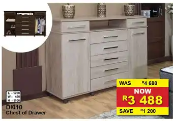 Furniture Liquidation Warehouse DI010 - Chest of Drawer offer