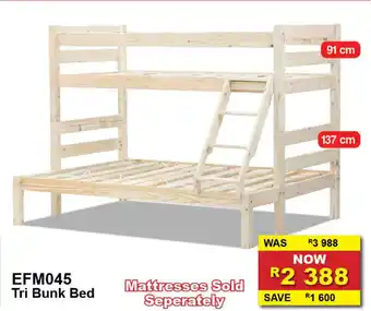 EFM045 - Tri Bunk Bed