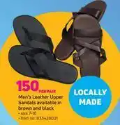 Game Men's leather upper sandals-per pair offer