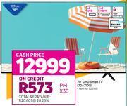 Game Hisense 70" uhd smart tv 70a7100 offer