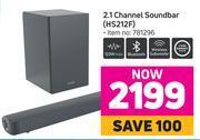Game Hisense 2.1 channel soundbar hs212f offer