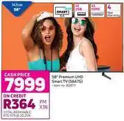 Game Hisense 58" premium uhd smart tv 58a7g offer