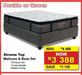 Furniture Liquidation Warehouse Xtreme Top Mattress & Base Set offer