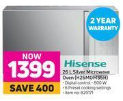 Game Hisense 26l silver microwave oven (h26moms5h) offer