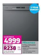 Game Hisense 13 place dishwasher (h13detg) offer