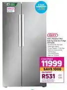 Game Defy 559l metallic f740 side by side eco fridge (dff436) offer