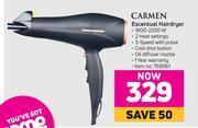 Game Carmen escentual hairdryer offer