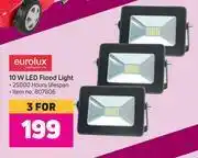 Game Eurolux 10w led flood light-for 3 offer