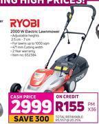Game Ryobi 2000w electric lawnmower offer