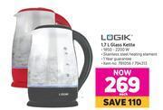 Game Logik 1.7l glass kettle-each offer