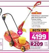 Game Wolf garden 1500w electric lawnmower & 750w electric line trimmer-for both offer