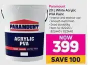 Game Paramount white acrylic pva paint-20l offer