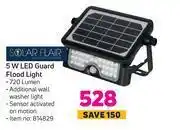 Game Solar flair 5w led guard flood light offer