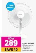 Game Logik 30cm desk fan offer