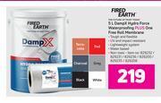 Fired earth 5l dampx hydro force waterproofing plus one free roll membrane