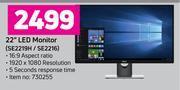Game Dell 22" led monitor se2219h/se2216 offer