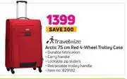 Game Travelwize artic 75cm red 4 wheel trolley case offer