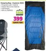 Game Campmaster sleeping bag explorer 250c offer
