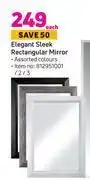 Game Elegant sleek rectangualr mirror-each offer
