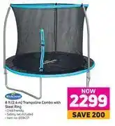 Game Bounceking 8 foot (2.4m) trampoline combo with steel ring offer