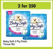 Game Baby soft 2 ply toilet tissue-for 2 x 18s offer