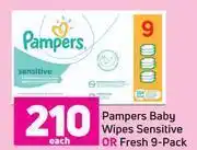 Game Pampers baby wipes sensitive or fresh 9 pack-each offer