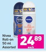 Game Nivea roll on assorted-50ml each offer